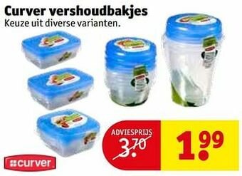 Kruidvat Curver vershoudbakjes aanbieding