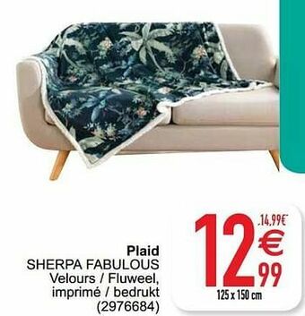 Cora Plaid sherpa fabulous aanbieding