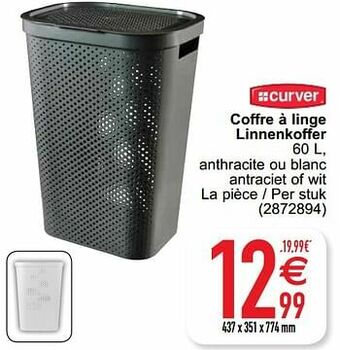 Cora Coffre à linge linnenkoffer aanbieding
