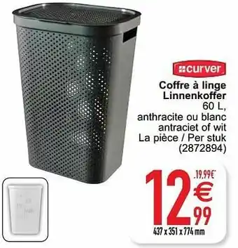 Cora Coffre à linge linnenkoffer aanbieding