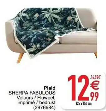 Cora Plaid sherpa fabulous aanbieding