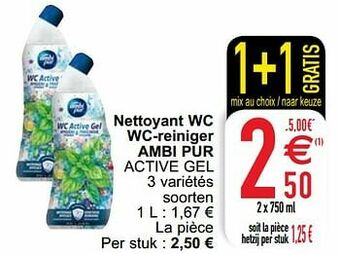 Nettoyant wc wc-reiniger ambi pur active gel