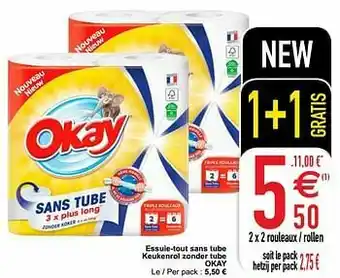Cora Essuie-tout sans tube keukenrol zonder tube okay aanbieding