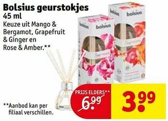 Kruidvat Bolsius geurstokjes aanbieding