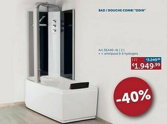 Zelfbouwmarkt Bad - douche combi “odin” aanbieding