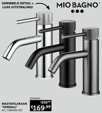 Zelfbouwmarkt Wastafelkraan kendall chroom aanbieding