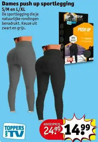 Kruidvat Dames push up sportlegging aanbieding