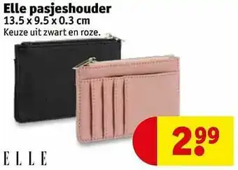 Kruidvat Elle pasjeshouder aanbieding