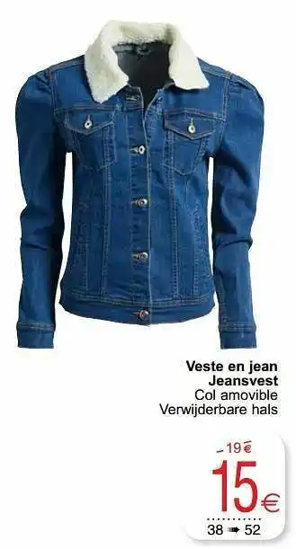 Cora Veste en jean jeansvest aanbieding