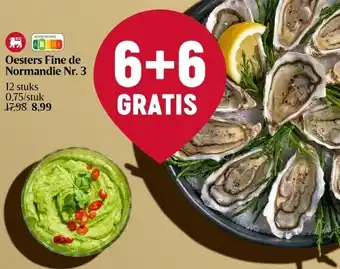 Delhaize Oesters fine de normandie nr. 3 aanbieding