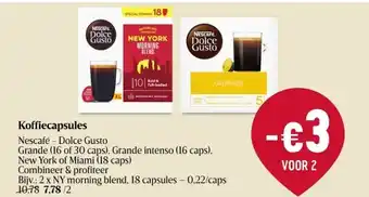 Delhaize Nescafé - Dolce Gusto Koffiecapsules aanbieding