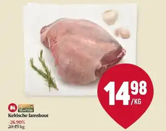 Delhaize Keltische lamsbout aanbieding