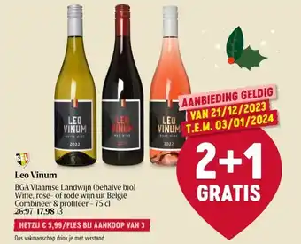 Delhaize Leo Vinum aanbieding
