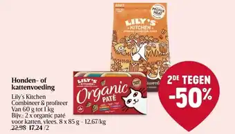 Delhaize Lily's Kitchen Honden- of kattenvoeding aanbieding