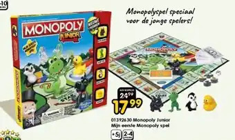 ToyChamp Monopoly junior mijn eerste monopoly spel aanbieding