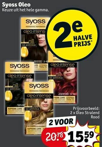Kruidvat Oleo stralend rood aanbieding