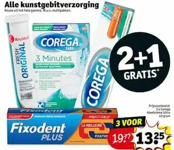 Kruidvat Corega kleefcrème ultra aanbieding