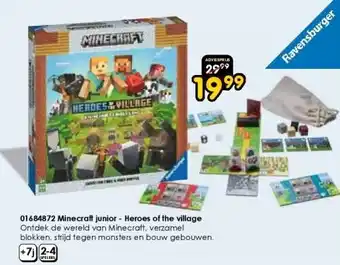 ToyChamp Minecraft junior - heroes of the village aanbieding
