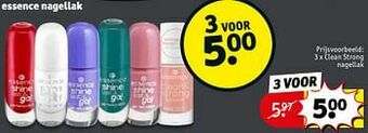 Kruidvat Clean strong nagellak aanbieding