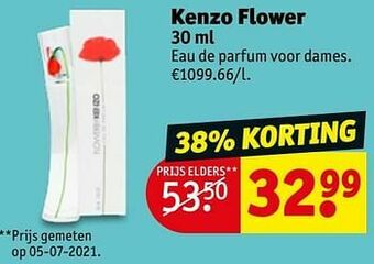 Kruidvat Kenzo flower edp aanbieding