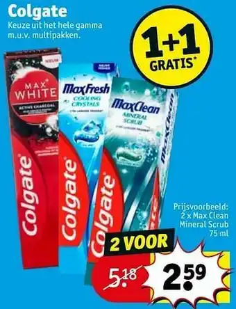 Kruidvat Max clean mineral scrub aanbieding