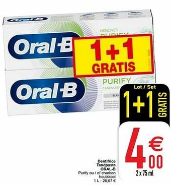 Cora Dentifrice tandpasta oral-b aanbieding