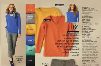 Damart A-B. Pull Zuiver Kasjmier C. 7/8-broek ultrarekbaar aanbieding