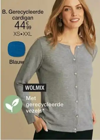 Damart B. Gerecycleerde cardigan XS-XXL aanbieding