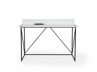 Deba Meubelen Bureau TELL - Wit/Zwart Wit aanbieding