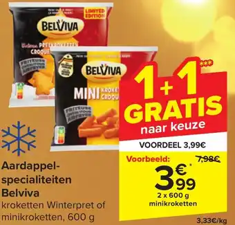 Carrefour Market Belviva Aardappel-specialiteiten 2 x 600g aanbieding