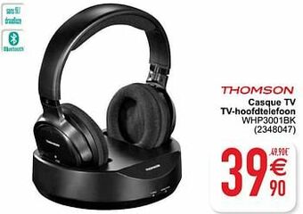 Cora Thomson casque tv tv-hoofdtelefoon whp3001bk aanbieding