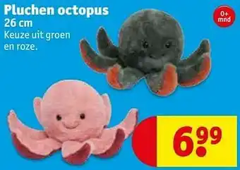 Pluchen octopus