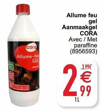 Cora Allume feu gel aanmaakgel cora aanbieding