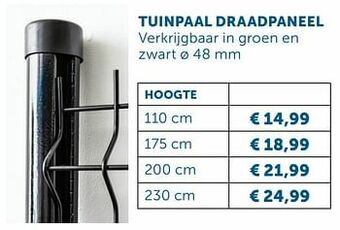 Tuinpaal draadpaneel