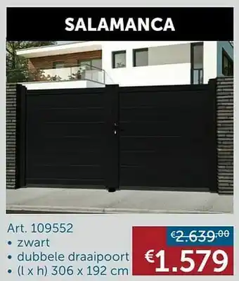 Zelfbouwmarkt Salamanca dubbele draaipoort aanbieding