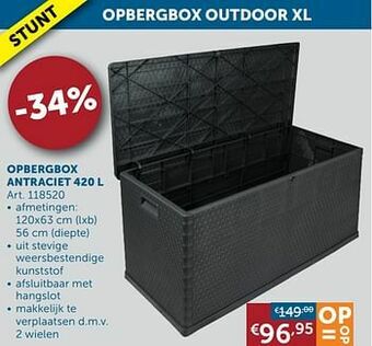 Opbergbox antraciet