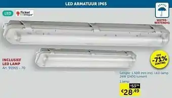 Zelfbouwmarkt Led armatuur ip65 1 lamp aanbieding
