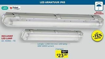 Zelfbouwmarkt Led armatuur ip65 2 lampen aanbieding