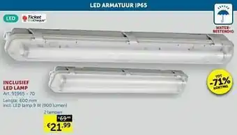 Zelfbouwmarkt Led armatuur ip65 2 lampen aanbieding