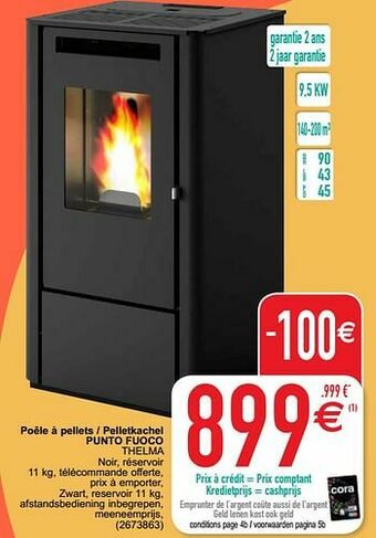 Poêle à pellets - pelletkachel punto fuoco