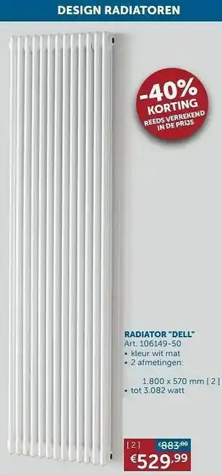 Zelfbouwmarkt Designradiatoren staal radiator dell aanbieding