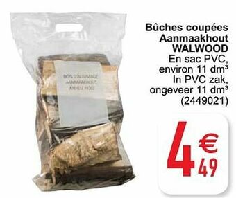 Bûches coupées aanmaakhout walwood