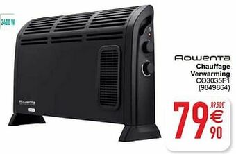 Rowenta chauffage verwarming co3035f1