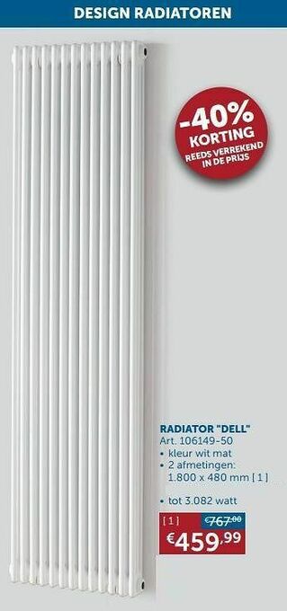 Zelfbouwmarkt Radiator dell aanbieding