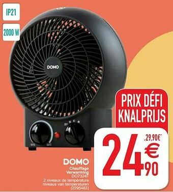 Cora Domo elektro chauffage verwarming do7324f aanbieding