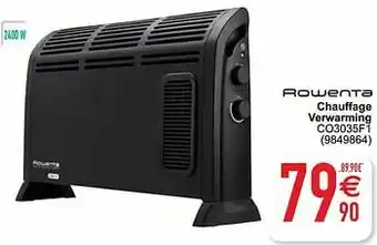 Cora Rowenta chauffage verwarming co3035f1 aanbieding