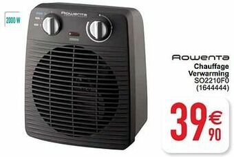 Cora Rowenta chauffage verwarming so2210f0 aanbieding