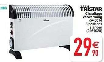 Cora Tristar chauffage verwarming ka-5014 aanbieding