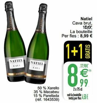 Cora Natiel cava brut aanbieding