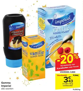Carrefour Market Imperial Gamma 3 x (10 x 10g) aanbieding
